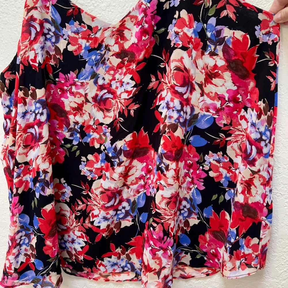Torrid Sophie Black Floral Chiffon Cami Top Size 3 3X Plus New NWT - Picture 3 of 6